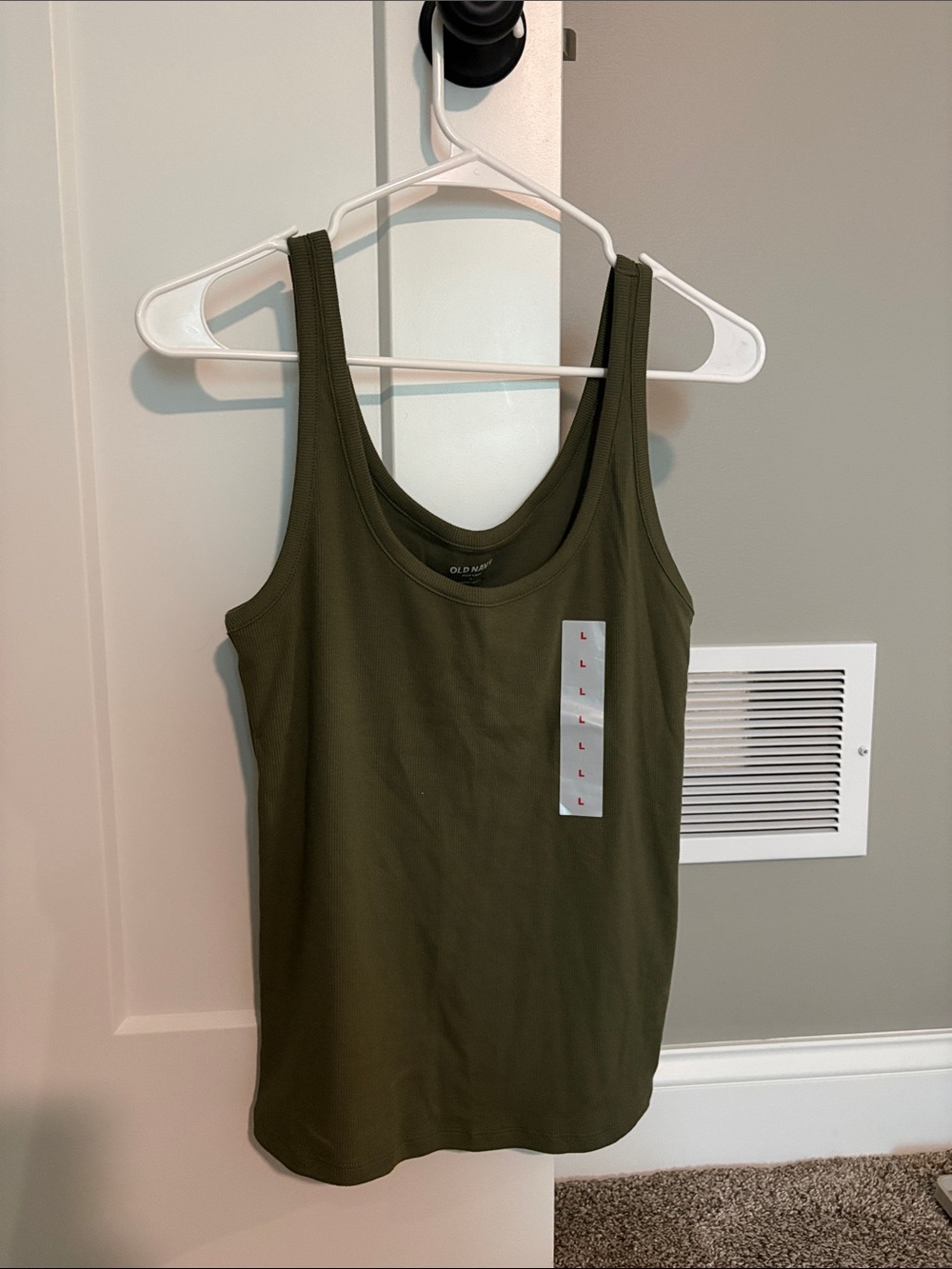 Old Navy Olive Green Scoop Neck Tank Top